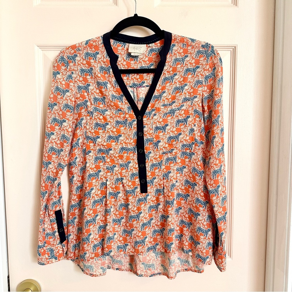 Orange lightweight Vanessa Virginia top